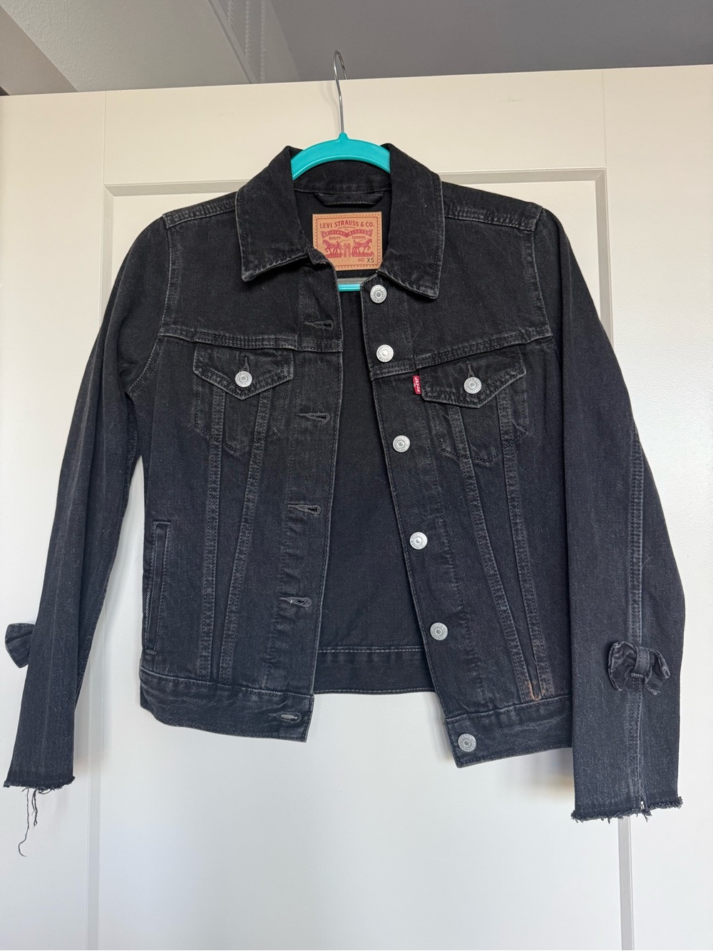 Levi's Black Denim Jacket, Size XS